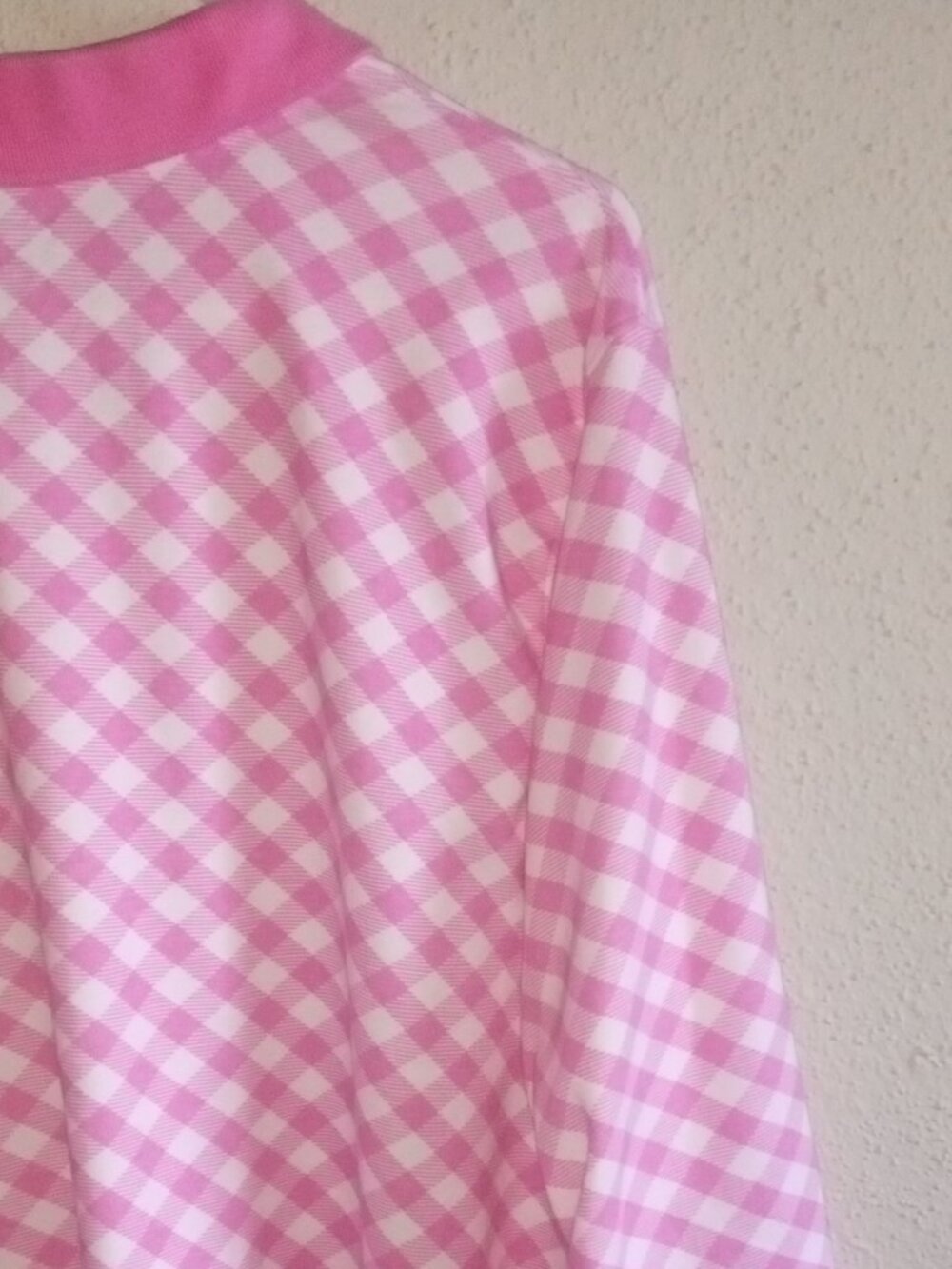 Perfectly Soft Pink Women's 100% Cotton Polo Top 3/4 Sleeve Collar Neckline - Picture 11 of 13